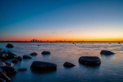 Beautiful view from pirita to tallinn