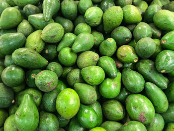 Full frame shot of green fruits for sale in market