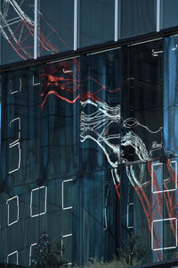 Low angle view of basketball hoop