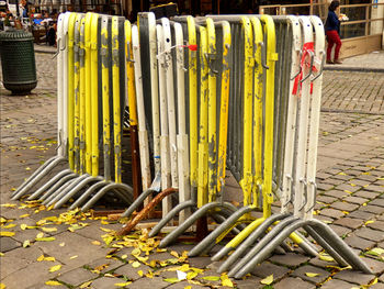 Close-up of yellow objects