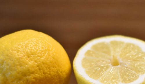 Close-up of lemon