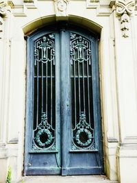 Close-up of closed door