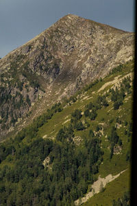 Scenic view of mountains against clear sky