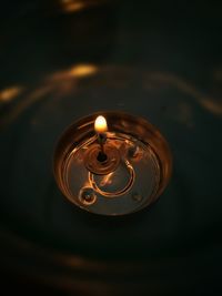 Close-up of illuminated lamp