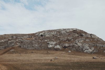 Scenic view of mountain against sky