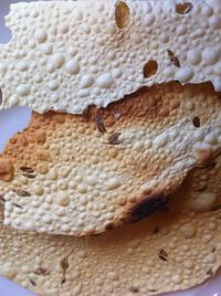 Close-up of food on table