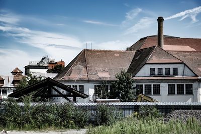 Houses against sky