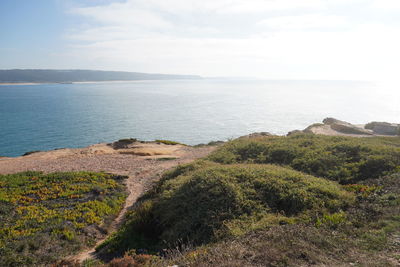 Scenic view of sea against sky