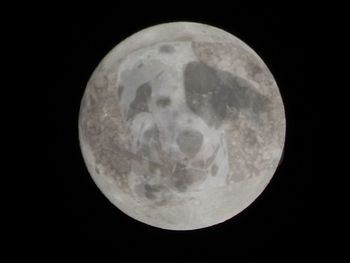 Scenic view of moon against sky at night