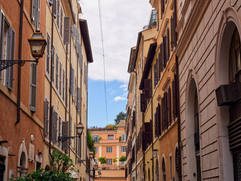 Low angle view of buildings in city