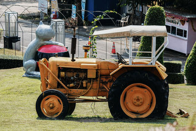 Tractor on field