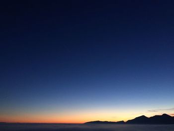 Scenic view of landscape at sunset