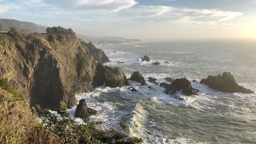 Panoramic view of sea against sky