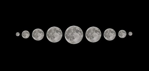 Close-up of moon over black background