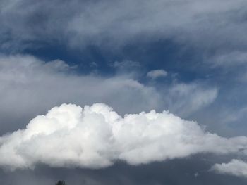 Low angle view of clouds in sky