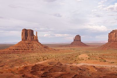 Rock formations in a desert