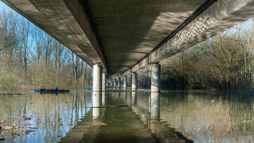 View of bridge over river