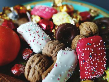 Close-up of dessert in plate