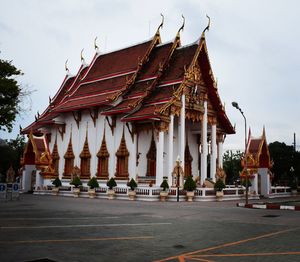 Panoramic view of traditional building against sky