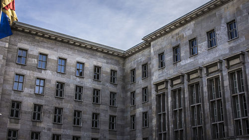 Low angle view of building against sky