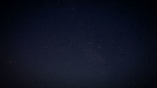 Low angle view of star field at night