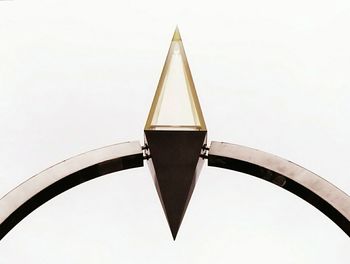 Close-up of built structure against clear sky