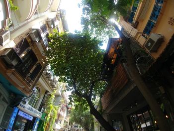 Low angle view of buildings against sky