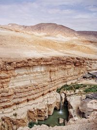 Rock formations in a desert