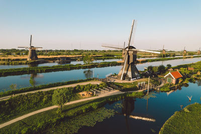 Bridge over river against sky