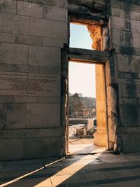 View of old ruin building