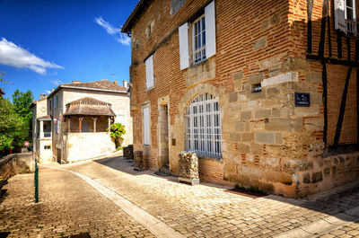 Street amidst buildings in town