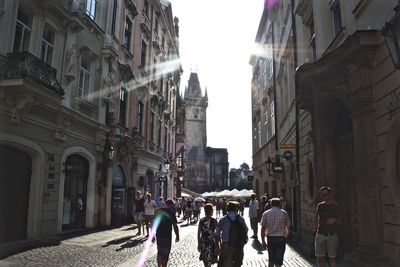 People in city