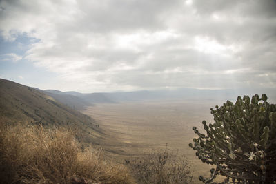 Scenic view of landscape against sky