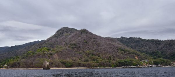 Panoramic landscape views of and around puerto vallarta mexico mountains, city and tropical jungles.