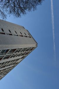 Low angle view of building against clear sky