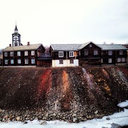 Houses in winter