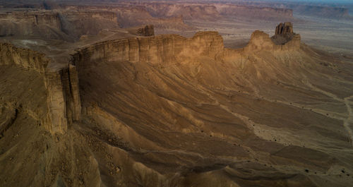 Rock formations in a desert