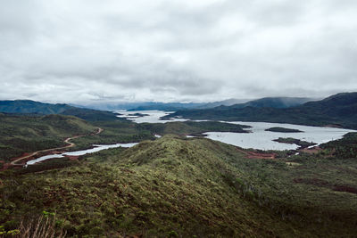 Scenic view of landscape against sky