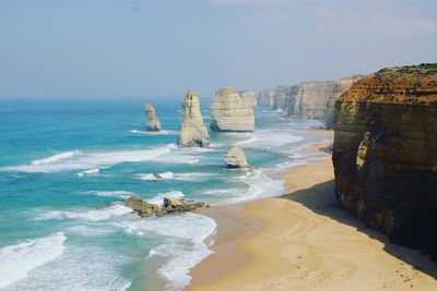 Panoramic view of sea against sky