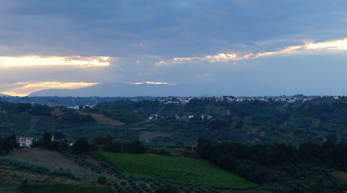 Scenic view of landscape against sky