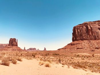 Rock formations in desert