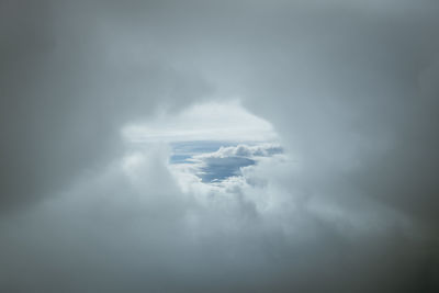 Low angle view of storm clouds in sky