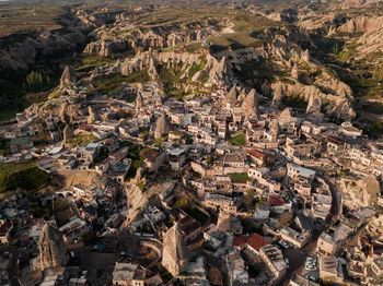 High angle view of townscape