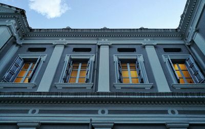 Low angle view of building against sky