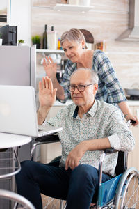 People working on table