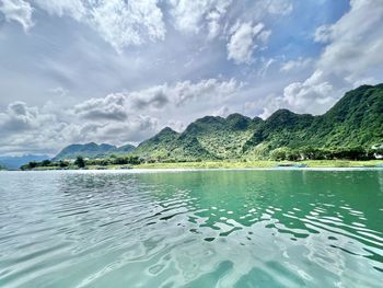 Scenic view of sea against sky