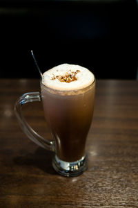 Close-up of coffee on table