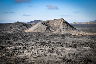 Scenic view of desert against sky