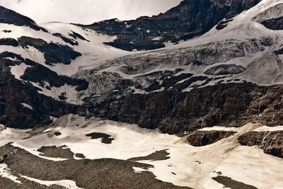 Scenic view of snowcapped mountains