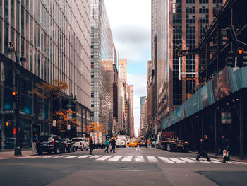 View of city street